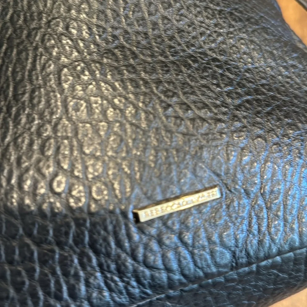 Rebecca Minkoff Black Leather Backpack with Gold Hardware